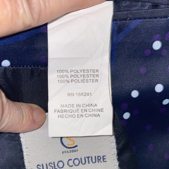 SUSLO COUTURE Kids Suit Jacket, Size 10,Dressy/Stylish, Lined, G Condition,Used. - Picture 6 of 8